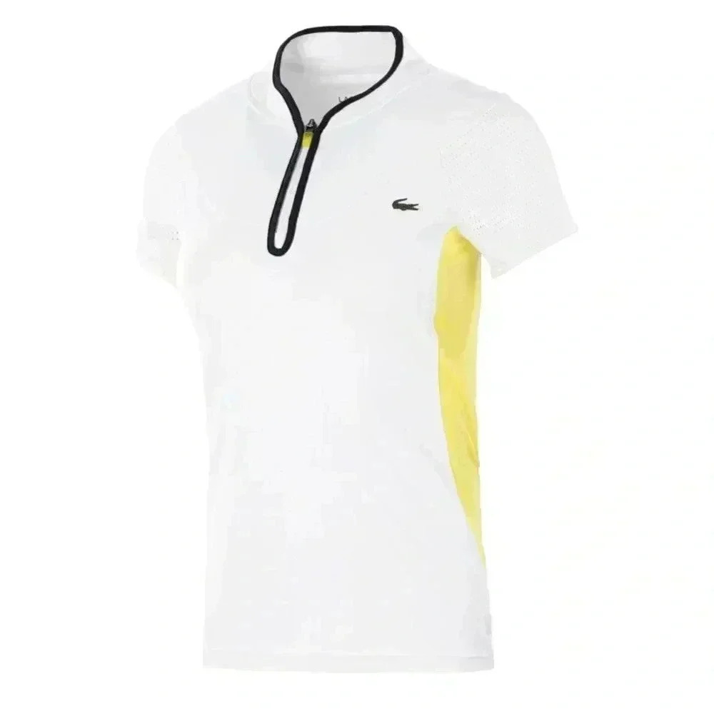 LACOSTE Sport Short Sleeve Shirt Top Preppy Women's 10